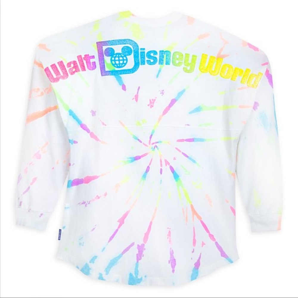 Disneyworld WDW NWT Choice of Medium or XL Neon Splatter Spirit Jersey